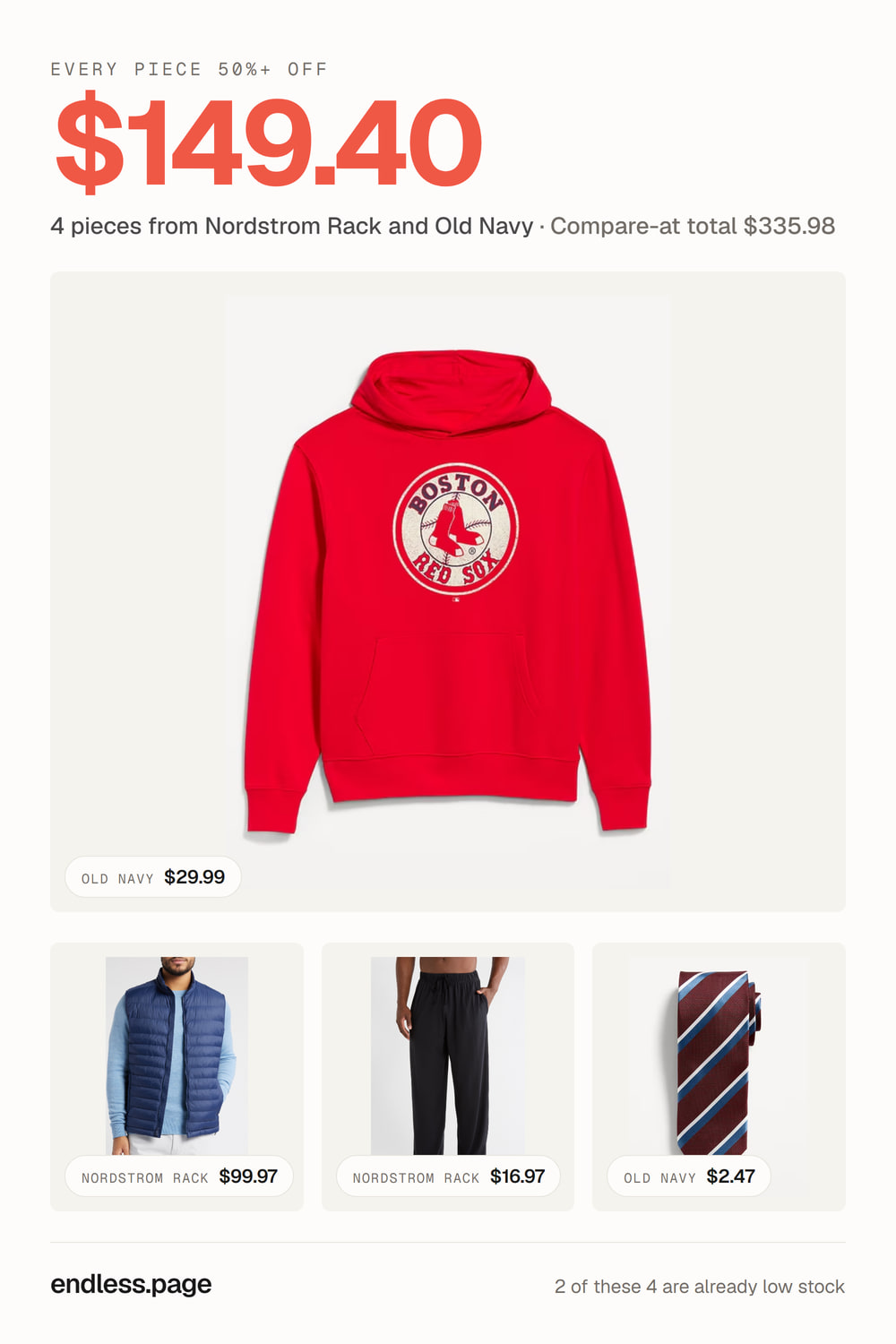 Fall outfit ideas for men under $150 · every piece 50%+ off, red look