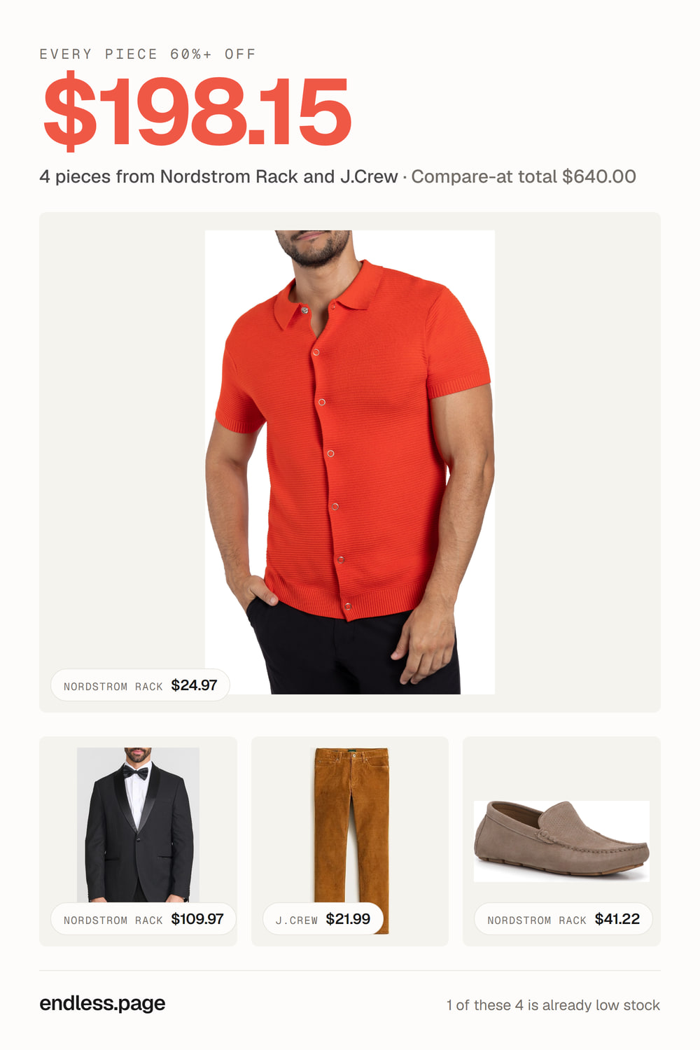 Fall outfit ideas for men under $200 · every piece 60%+ off, red look