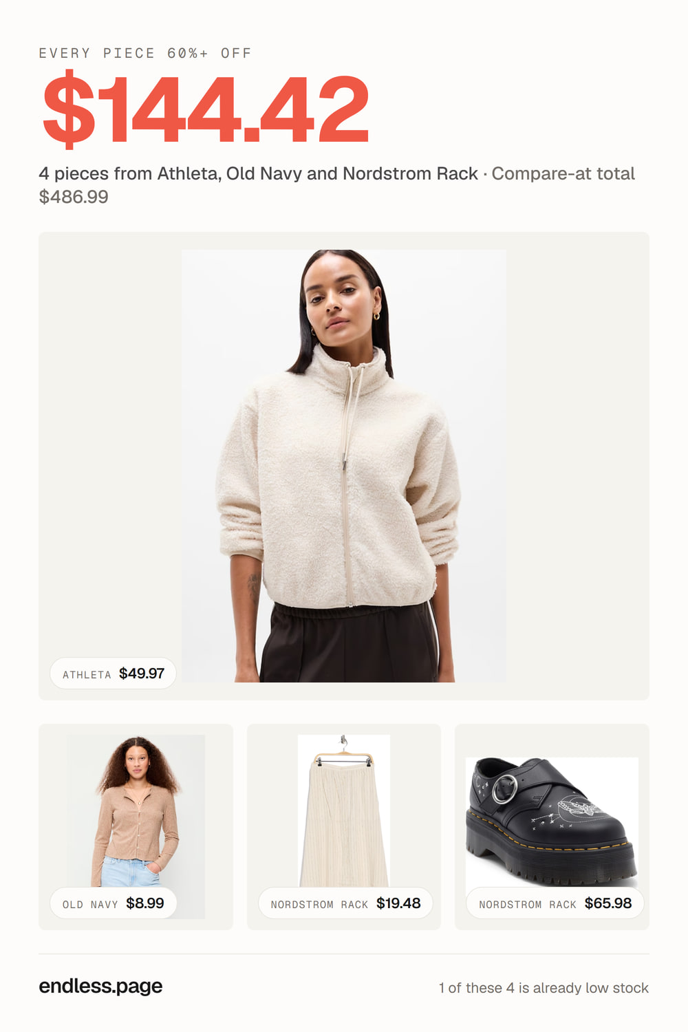 Fall outfit ideas for women under $150 · every piece 60%+ off, neutral look