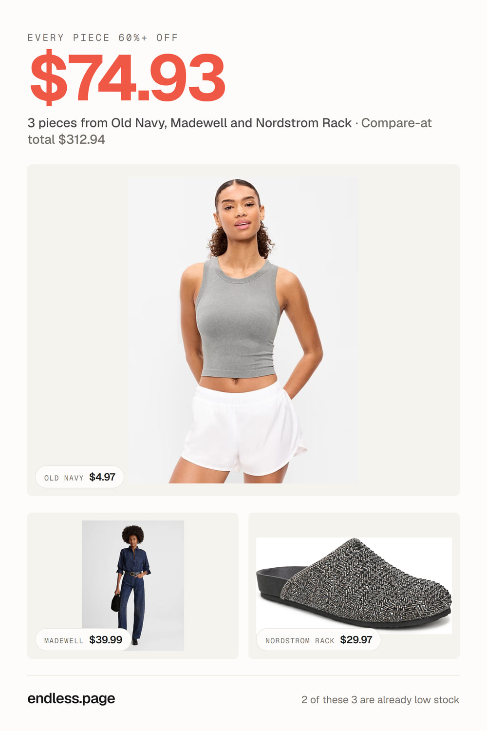 Fall outfit ideas for women under $75 · every piece 70%+ off, neutral look